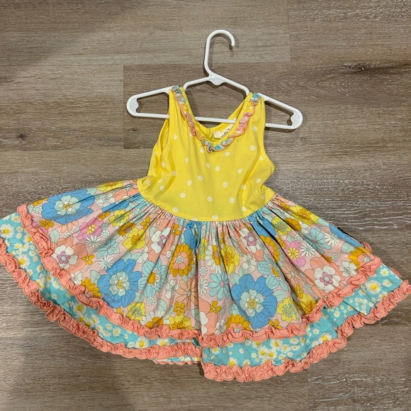 Matilda Jane Other - Girls Matilda Jane Dream Chasers Dance Time Dress Twirling Floral Size 2